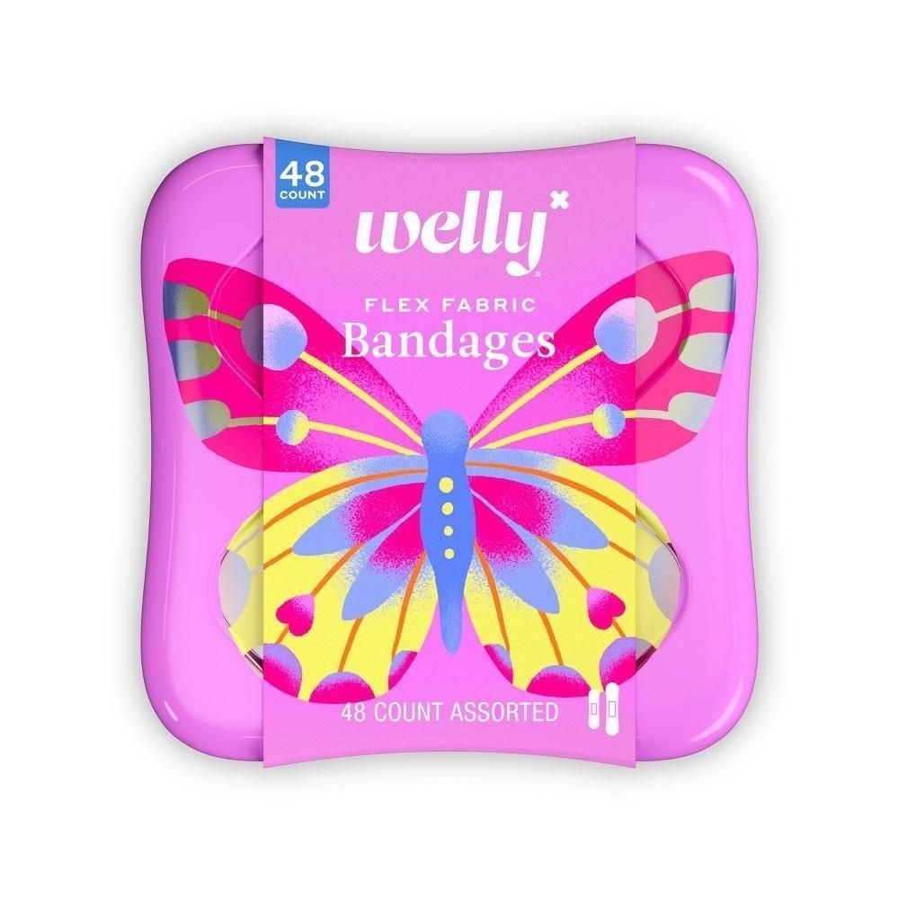 Welly Butterfly Bandages - 48ct